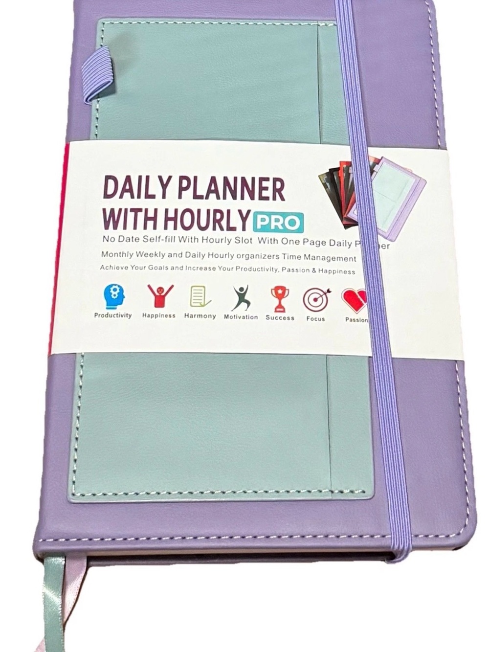 Daily Planner with Hourly Pro - Lavender & Mint Planner